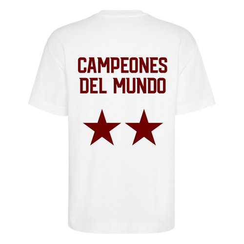 CAMISETA 2 ESTRELLAS GRANATE