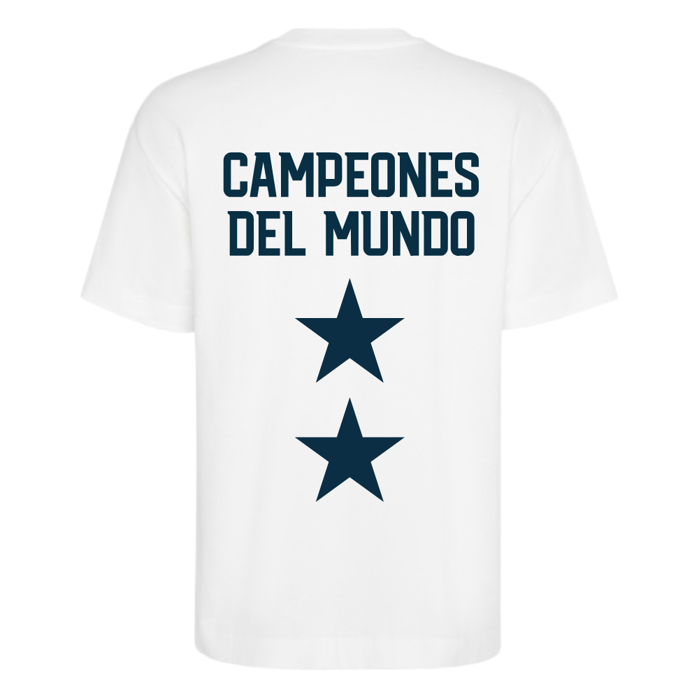 CAMISETA 2 ESTRELLAS AZUL MARINO