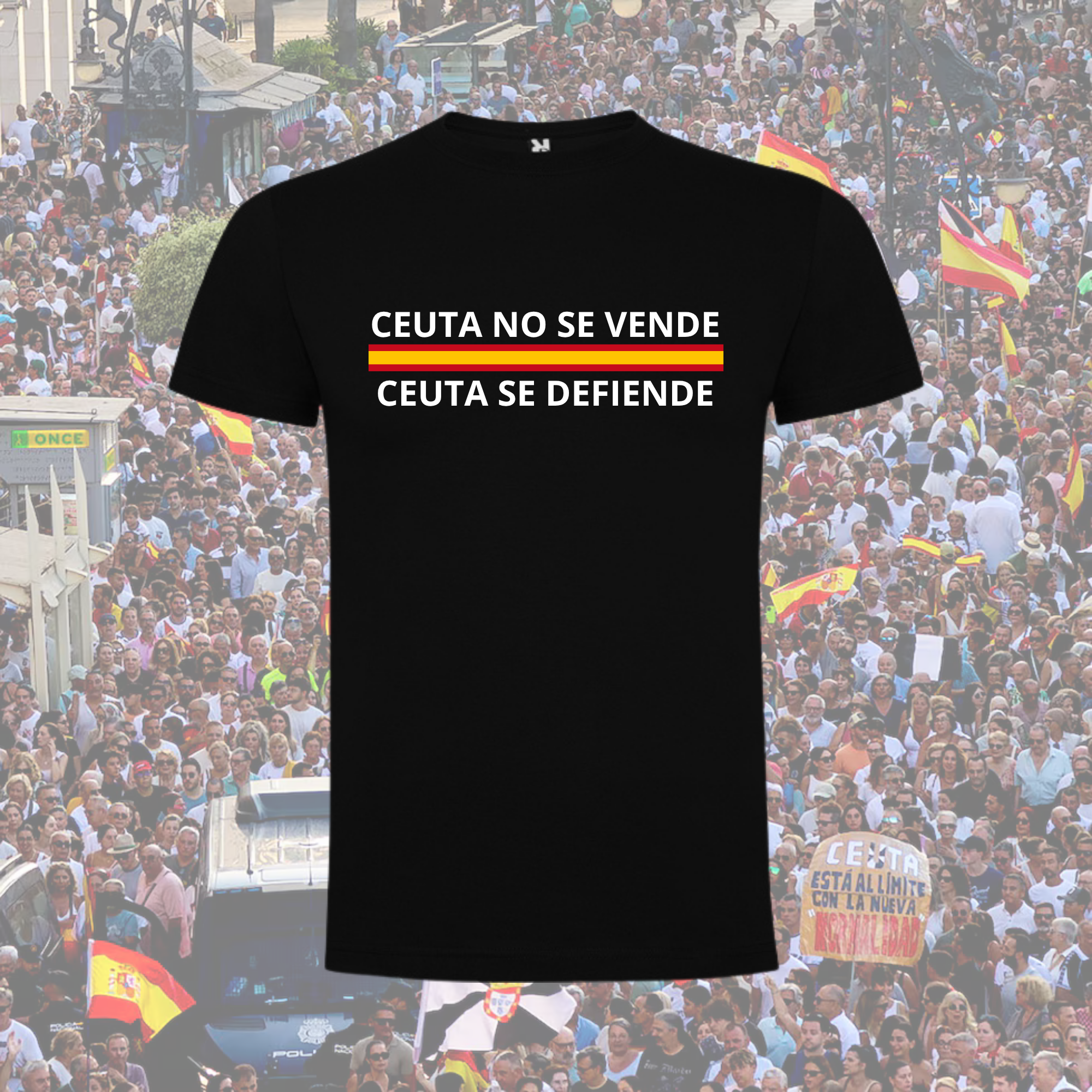 Camiseta Ceuta no se vende – Negra
